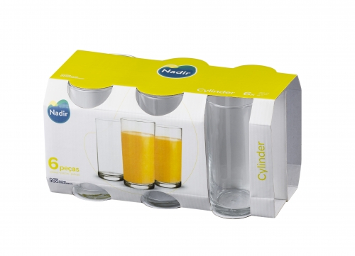 Vaso Cylinder 300 ml x6 unidades