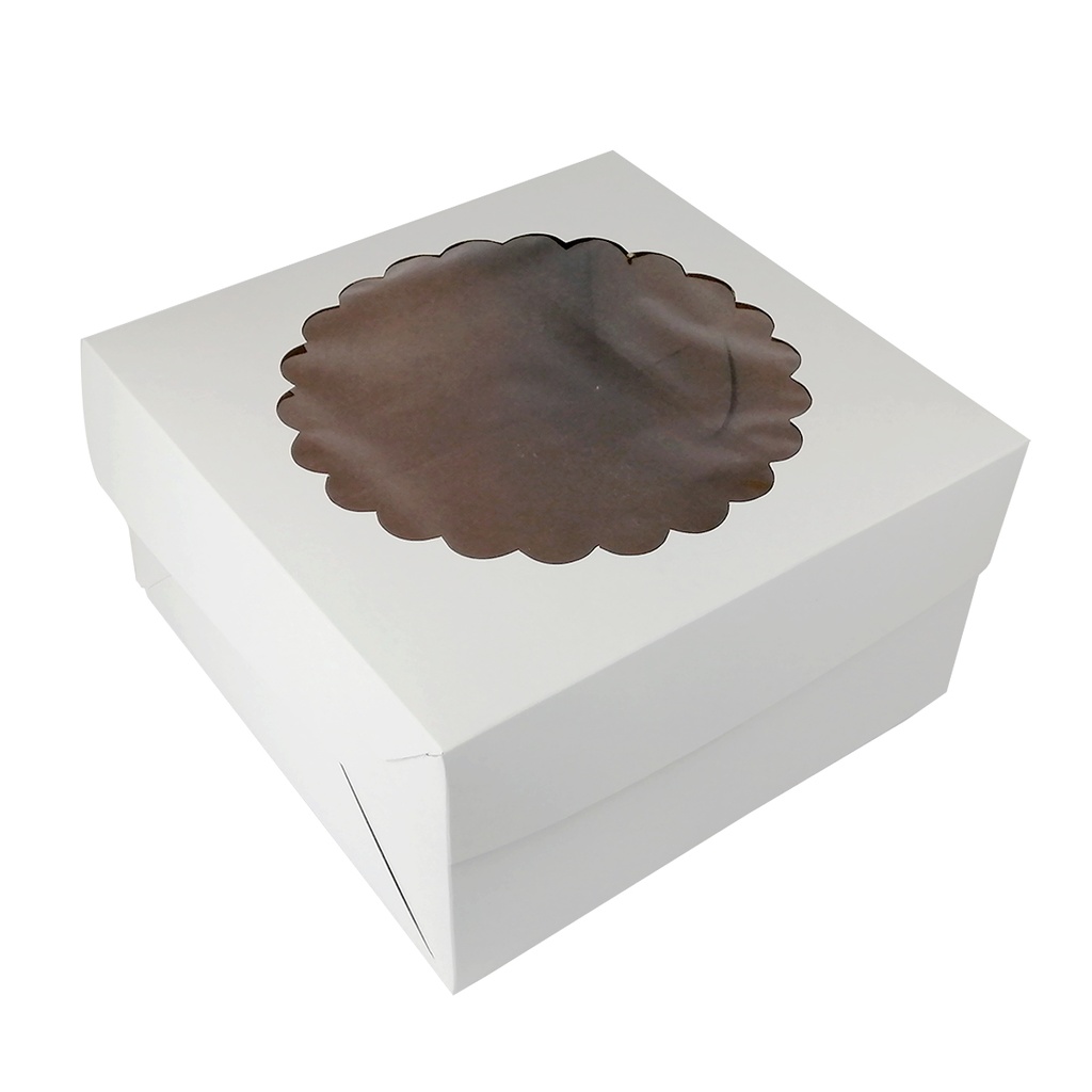 Caja de postre con visor 24x24x13 (no usar)