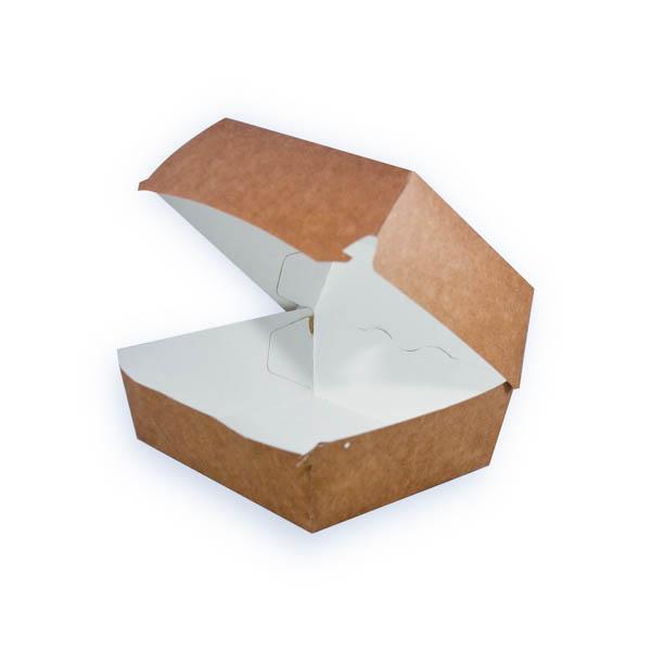 Caja p/ hamburguesa marron