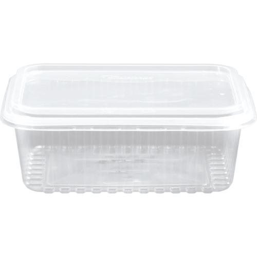 BANDEJA DESCARTABLE CON TAPA DE 1000ml (25 UN)