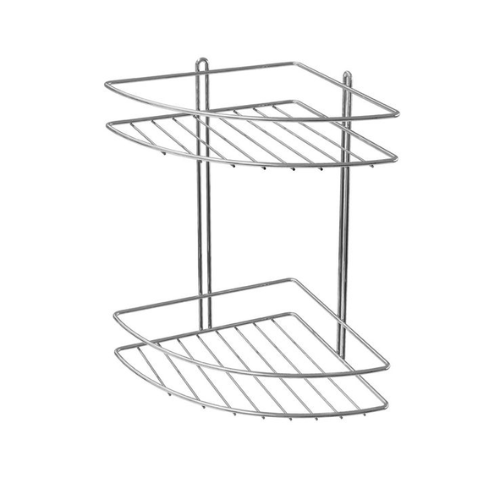ESTANTE ESQUINERO DOBLE PARA BAÑO 27 X 20,5 X 29,5 CM
