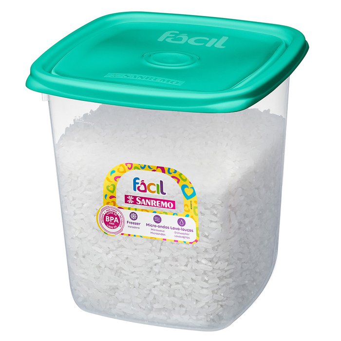 POTE HERMETICO CUAD. 1700ml