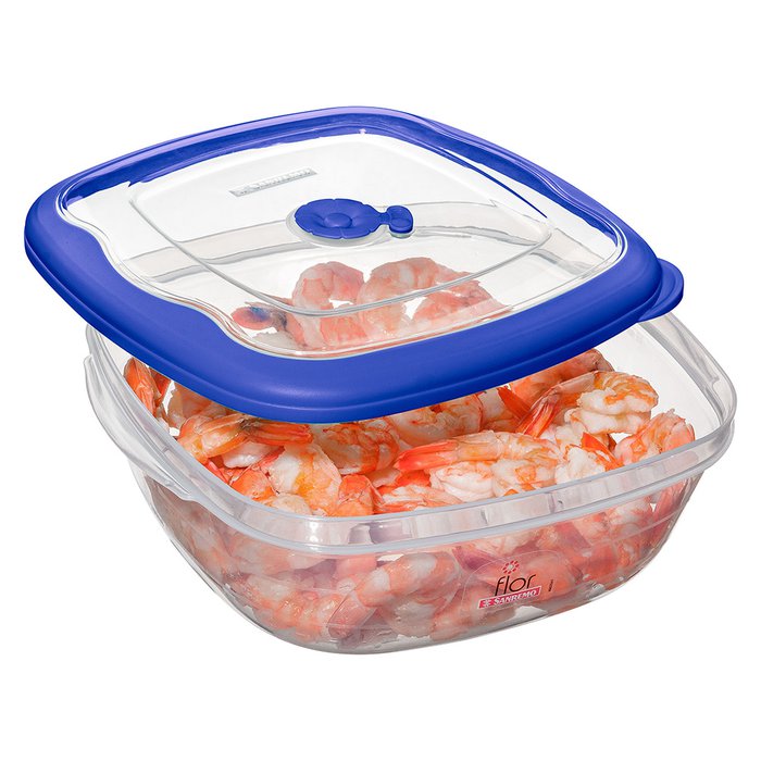 CONTENEDOR CUAD. COLOR 2700ml