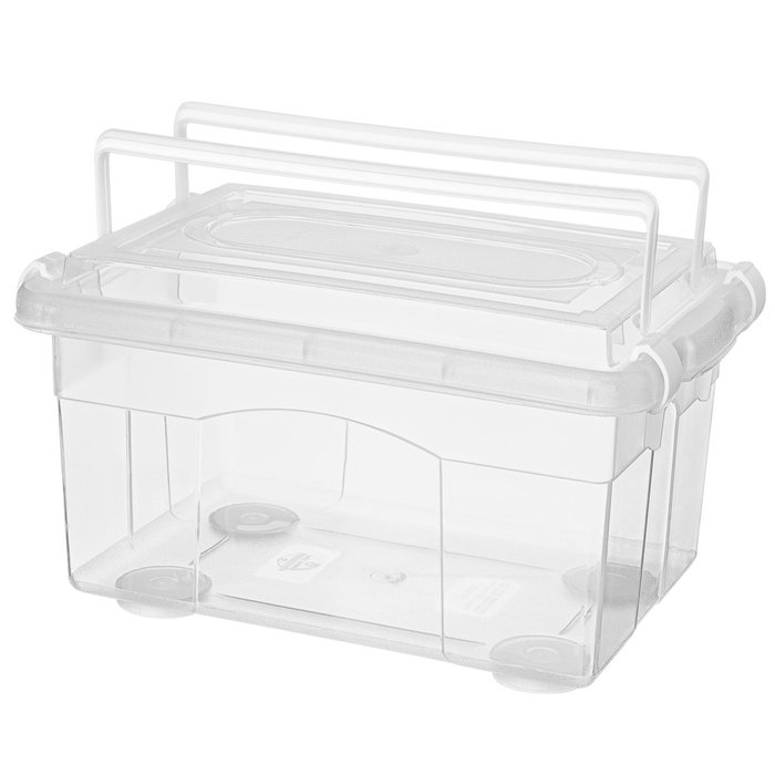 *CAJA ORGANIZADORA PEQ.GRIS 4,3l