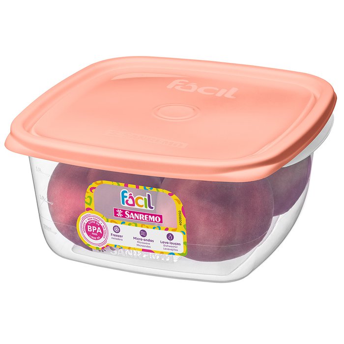 POTE HERMETICO CUAD. 1900ml