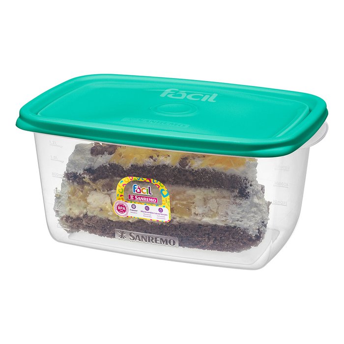 POTE HERMETICO RECT. 1400ml
