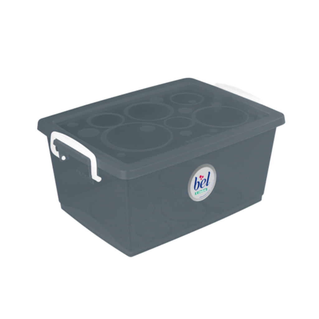 CAJA ORGANIZADORA CON TRABAS 4 LITROS