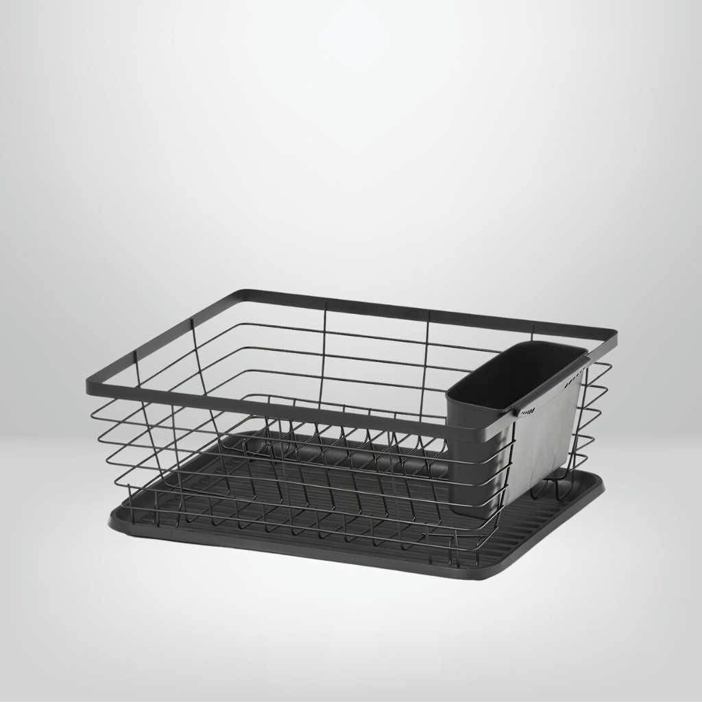 Escurreplatos c/ bandeja neg. 36x30x15