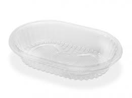 Bandeja micro oval 880ml. 17X24X4,5cm