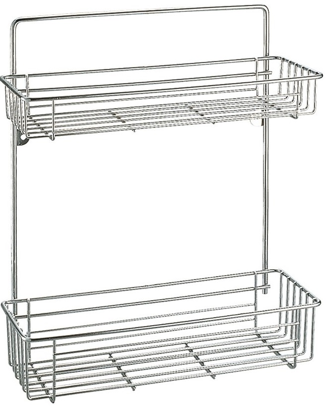 Rack baño metal 2 estantes