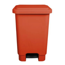 [LAR50R] BASURERO CON PEDAL ROJO 50L