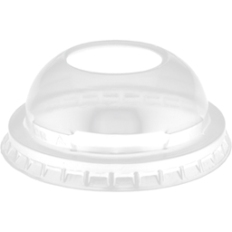 [TPPB-79C] TAPA DOMO CON ORIFICIO - VASOS 300/330ml PP (50 UN)