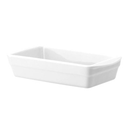 [02577-024014] FUENTE RECTANGULAR C/ALA 900ml - 24,5 x 13 x 5,3cm PORCELANA