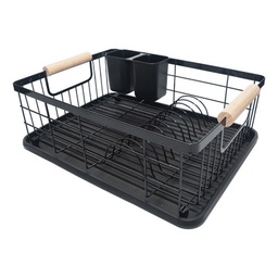 [073-GA6758] Escurridor c/ bandeja y asa de madera