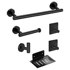 [073-GA7932NE] Set de accesorios para baño 6 piezas adhesivo