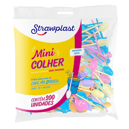 [S1055] CUCHARITA DE POSTRE SURTIDAS  DE COLORES PS PAQ. X 50 UNID