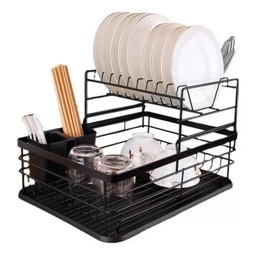 [BS037] ESCURRIDOR DE PLATOS 2 NIVELES C/BANDEJA