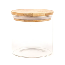 [YX-10] FRASCO DE VIDRIO TAPA BAMBU - 650ml