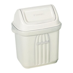 [278] BASURERO 6,5lts TAPA VAIVEN BEIGE