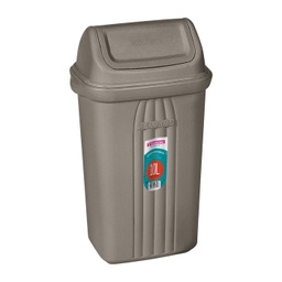 [SR281/20] BASURERO CON TAPA VAIVEN DE 10lts - GRIS