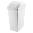 [SR64/1] BASURERO CON TAPA VAIVEN DE 40lts BLANCO