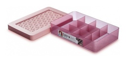 [OR85102] CAJA CON DIVISIONES Y TAPA Med. ROSA HANA