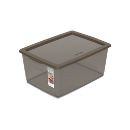 [OR80759N] CAJA ORGANIZADORA CON TRABAS 30 LITROS