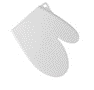 [009-488069] Manopla silicona 20 cm blanco